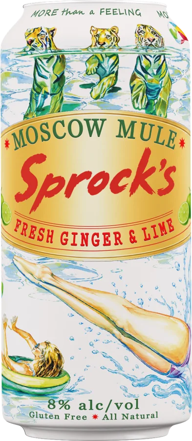 Sprock's Moscow Mule, Fresh Ginger and Lime